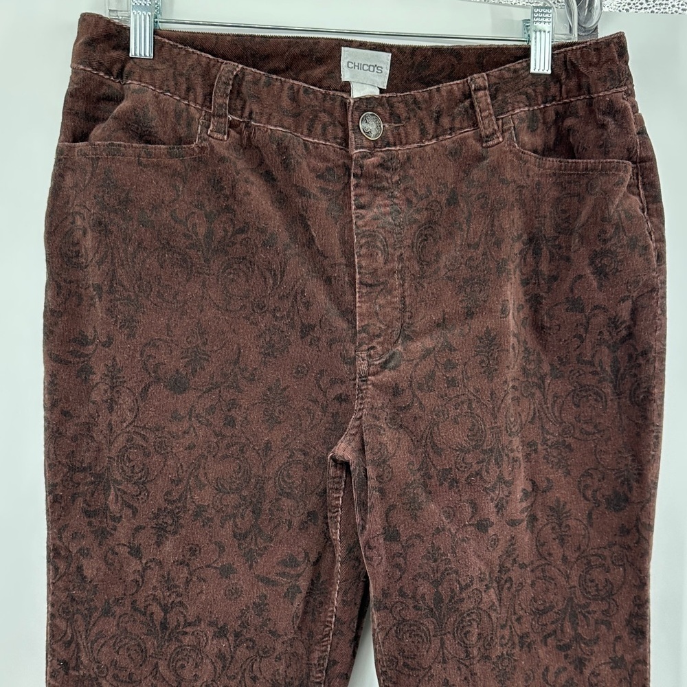 Chico's VTG Academic Countryside Rquestrian Corduroy Jacket/Pants Set Sz3/2.5S - Picture 11 of 16